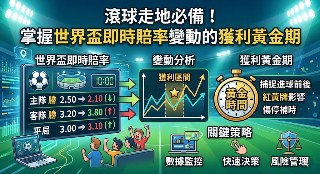 掌握世界盃即時賠率變動的獲利黃金期